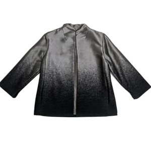 Eileen Fisher Shimmer Ombre Wool/Silk Blazer Sz 2X